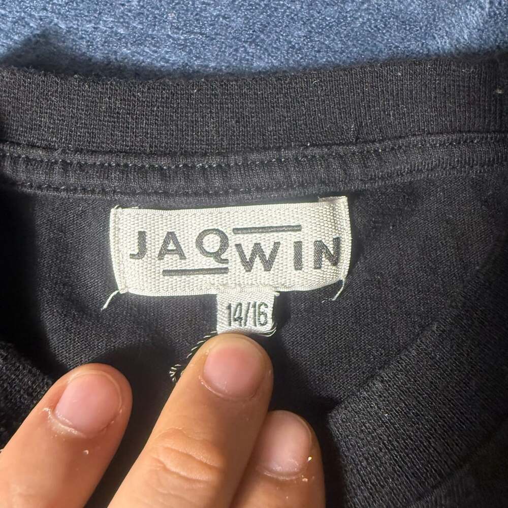 Jaqwin Embrace Chaos T-Shirt Size 14/16 Black - Picture 2 of 6